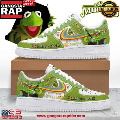 Kermit the Frog Limited Edition Air Force 1 Running Sneakers Shoes