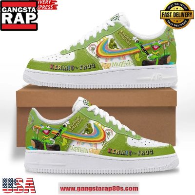 Kermit the Frog Limited Edition Air Force 1 Running Sneakers Shoes