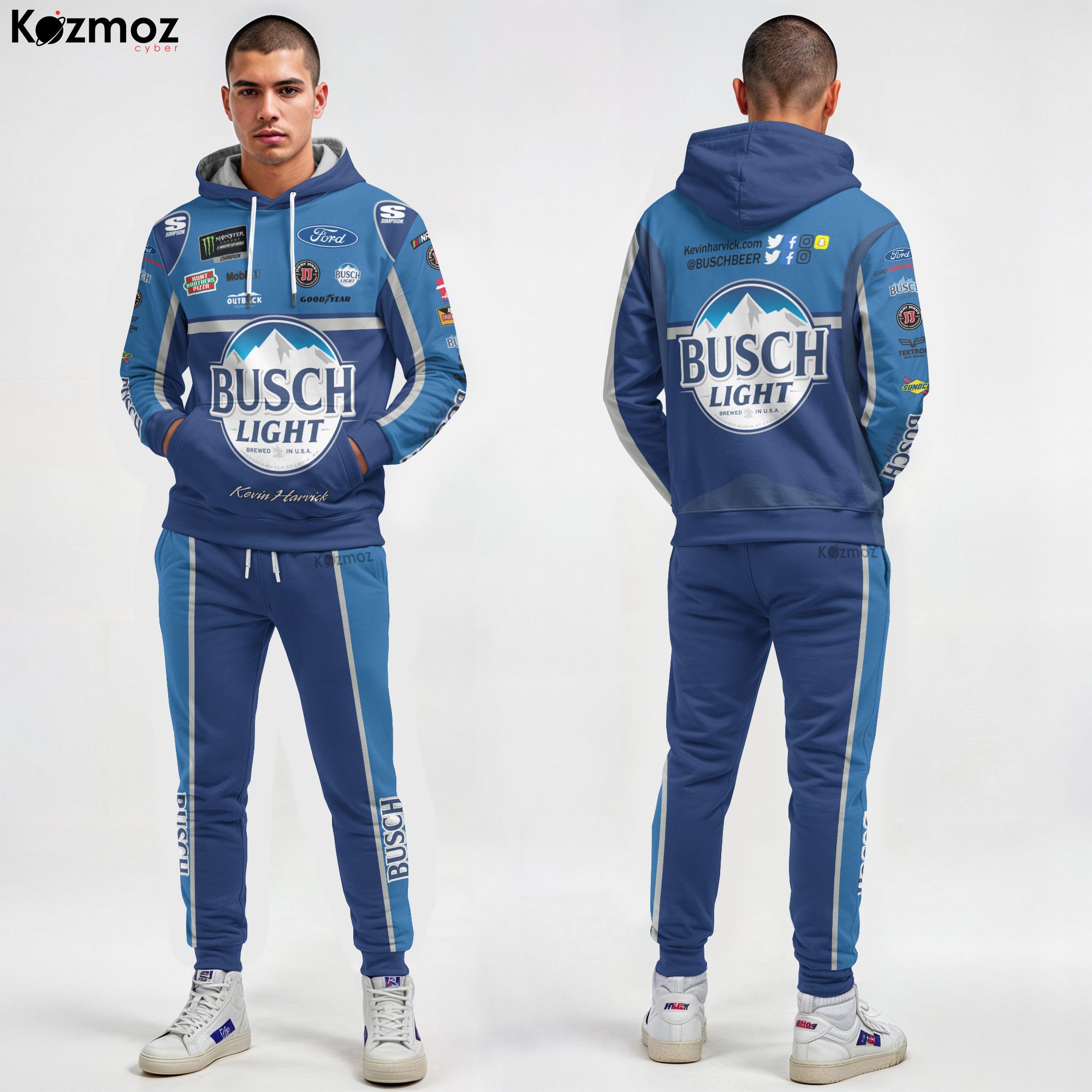 Kevin Harvick Busch Beer Racing Costume 2017 Collection - NASCAR Racing Team Kevin Harvick Busch Beer Racing Costume 2017 Collection - NASCAR Racing Team