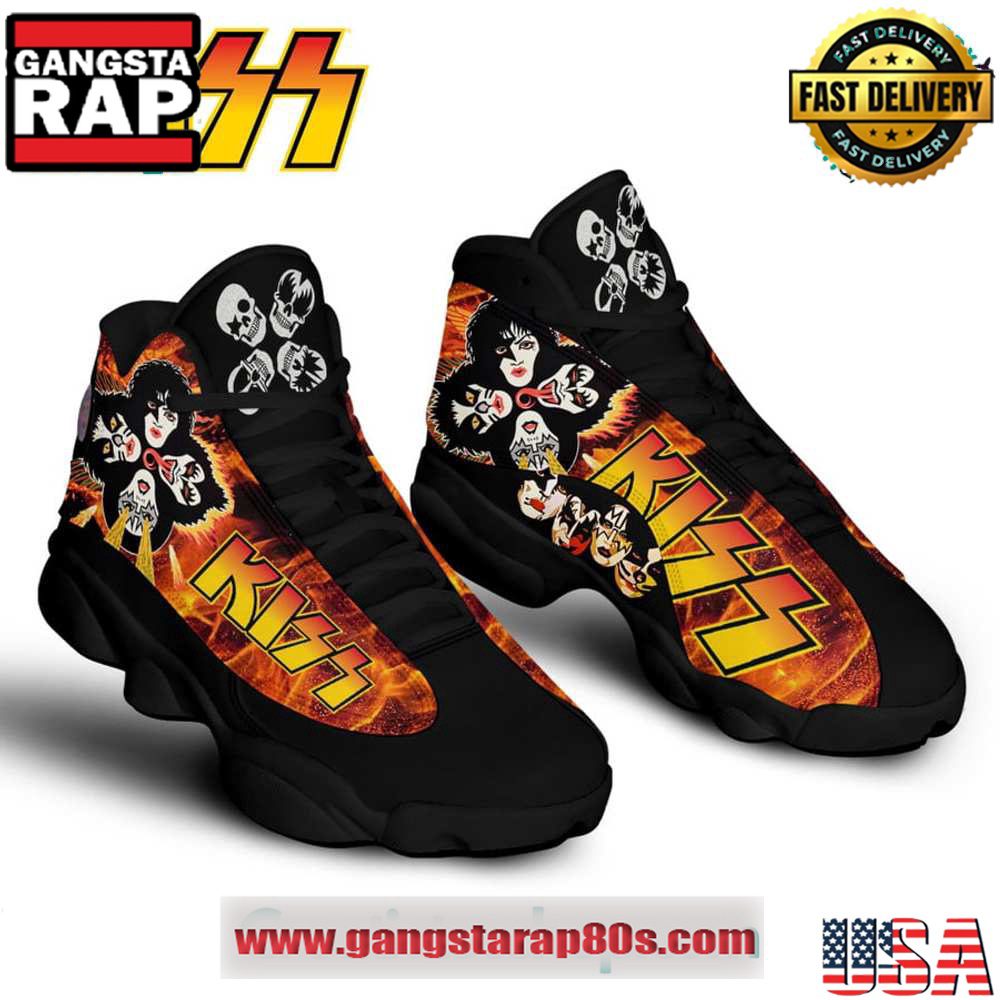 KISS Band Air Jordan 13 Sneakers Shoess KISS Band Air Jordan 13 Sneakers Shoess