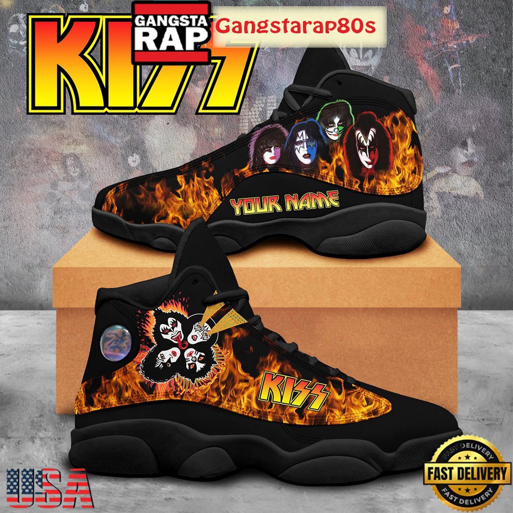 Kiss I Was Made For Lovin' You Fan Custom Name Air Jordan 13 Shoes Running Sneakers Kiss I Was Made For Lovin' You Fan Custom Name Air Jordan 13 Shoes Running Sneakers