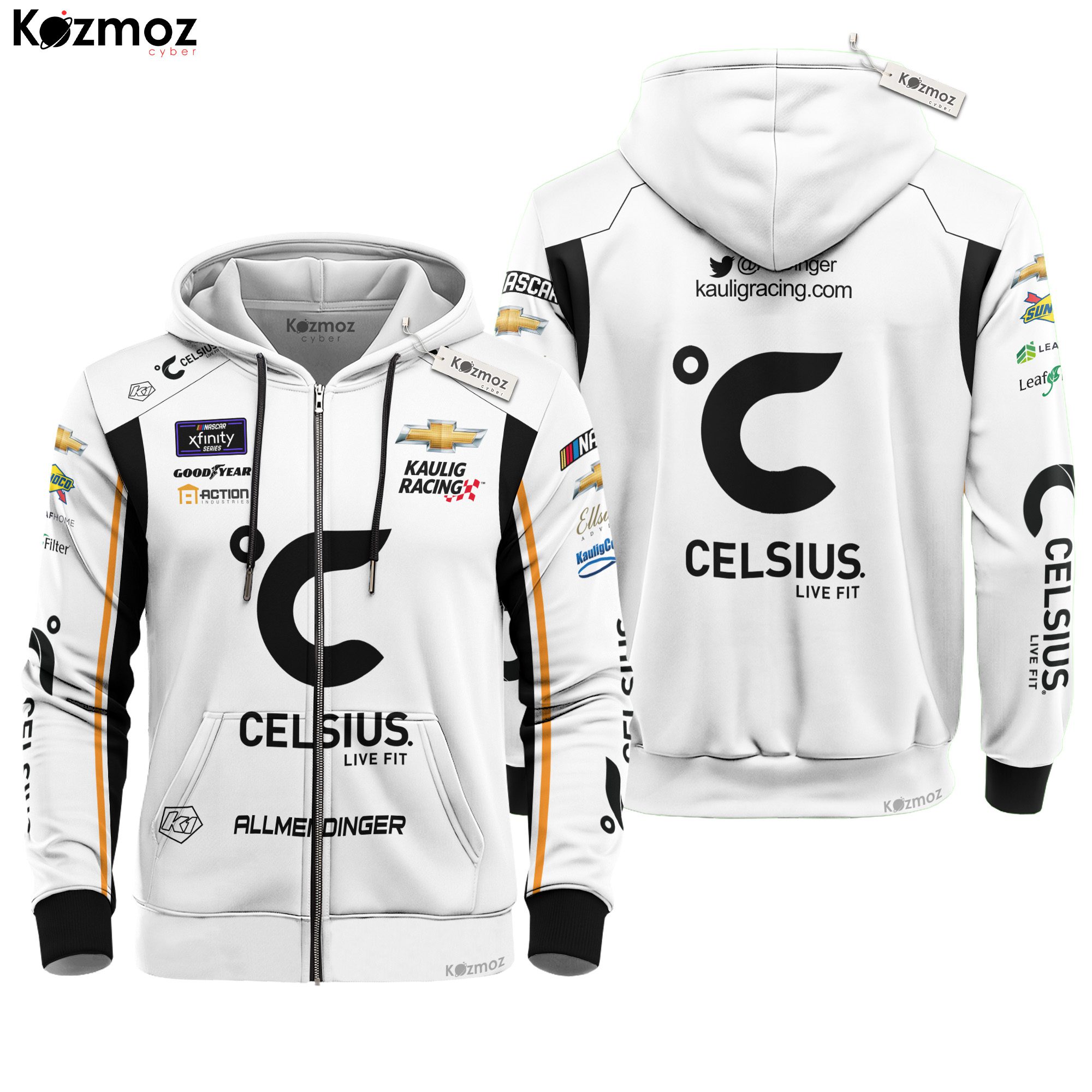 Allmendinger Celsius Racing Costume 2024 Collection - NASCAR Racing Team Allmendinger Celsius Racing Costume 2024 Collection - NASCAR Racing Team