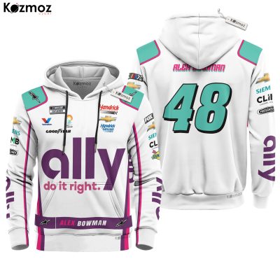 Alex Bowman Ally White Racing Costume 2023 Collection - NASCAR Racing Team