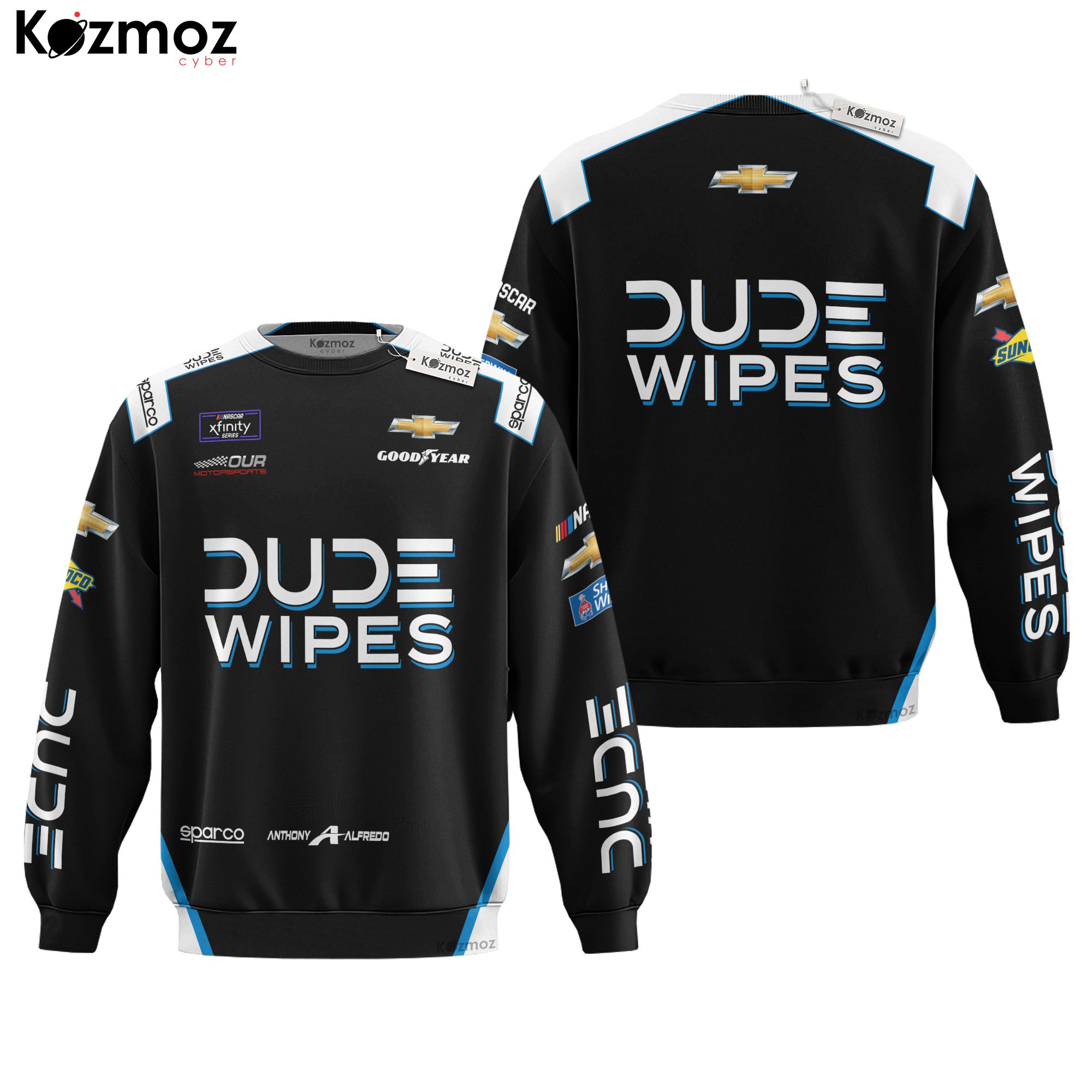 Anthony Alfredo Racing Costume Dude Wipes 2021 Collection - NASCAR Racing Team Anthony Alfredo Racing Costume Dude Wipes 2021 Collection - NASCAR Racing Team