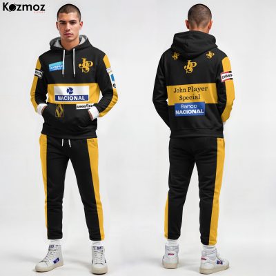 Ayrton Senna Racing Black Costume John Player Special 1985 Collection ? Lotus F1 Racing Team