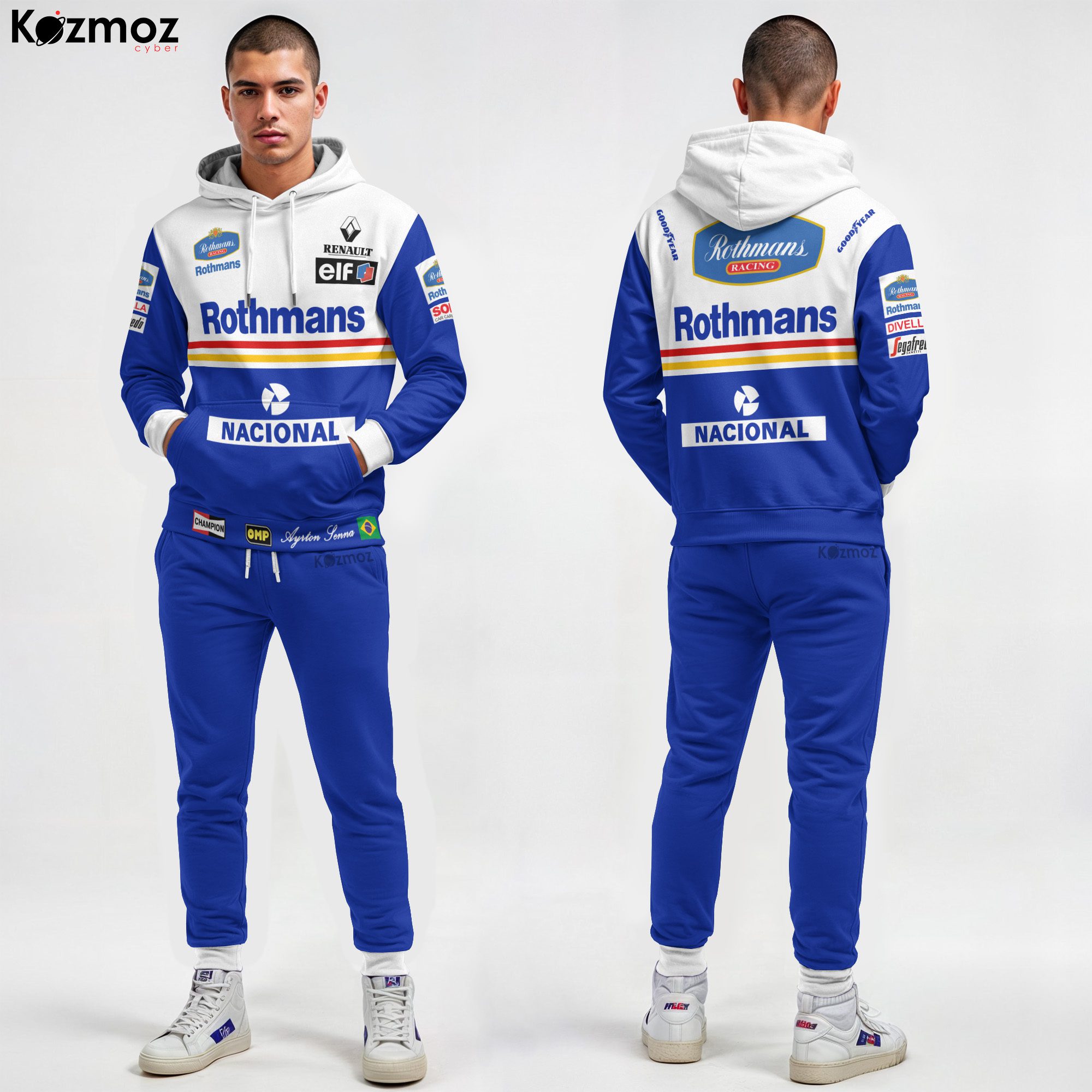Ayrton Senna Racing Costume Rothmans 1994 Collection ? Williams Renault F1 Racing Team Ayrton Senna Racing Costume Rothmans 1994 Collection ? Williams Renault F1 Racing Team