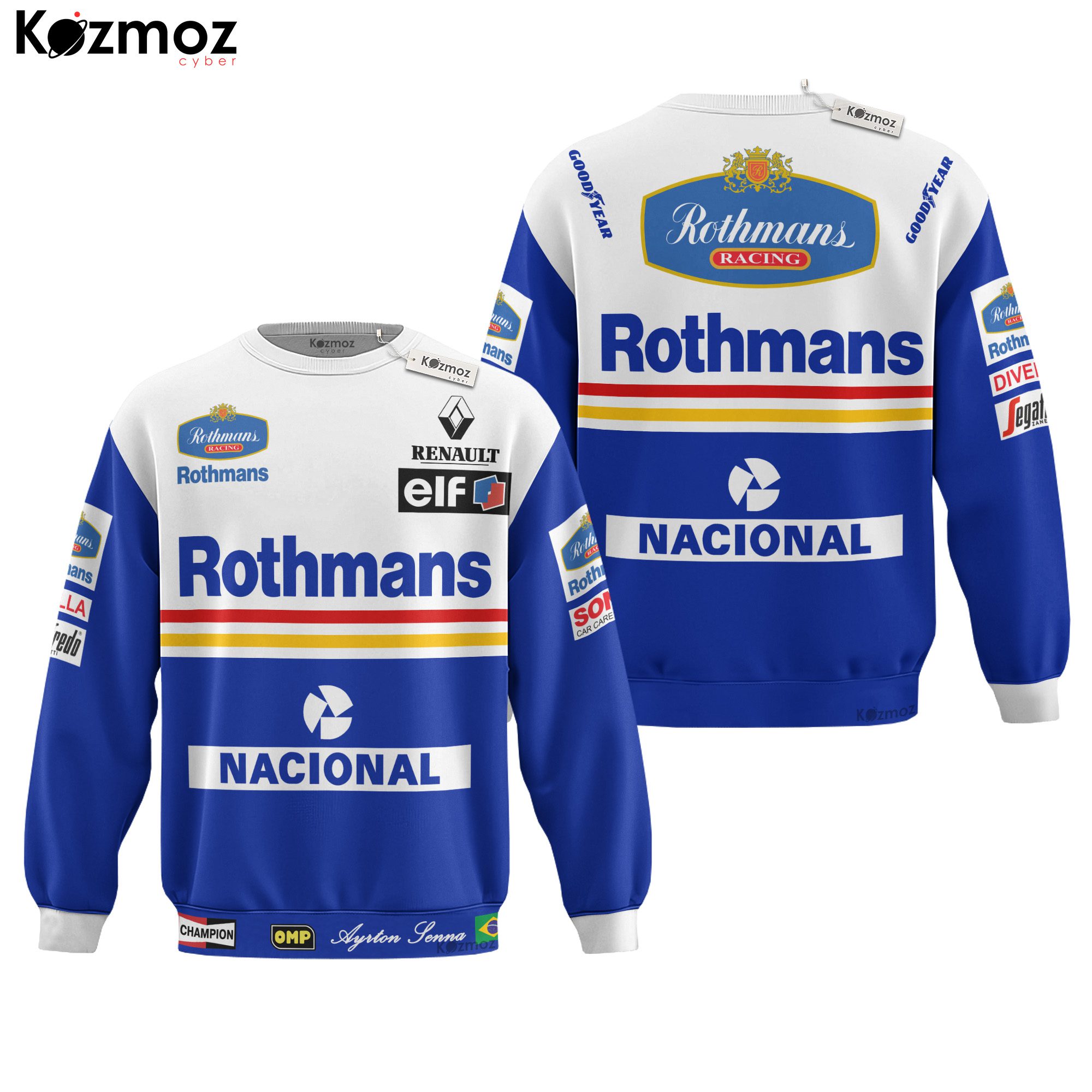 Ayrton Senna Racing Costume Rothmans 1994 Collection ? Williams Renault F1 Racing Team Ayrton Senna Racing Costume Rothmans 1994 Collection ? Williams Renault F1 Racing Team