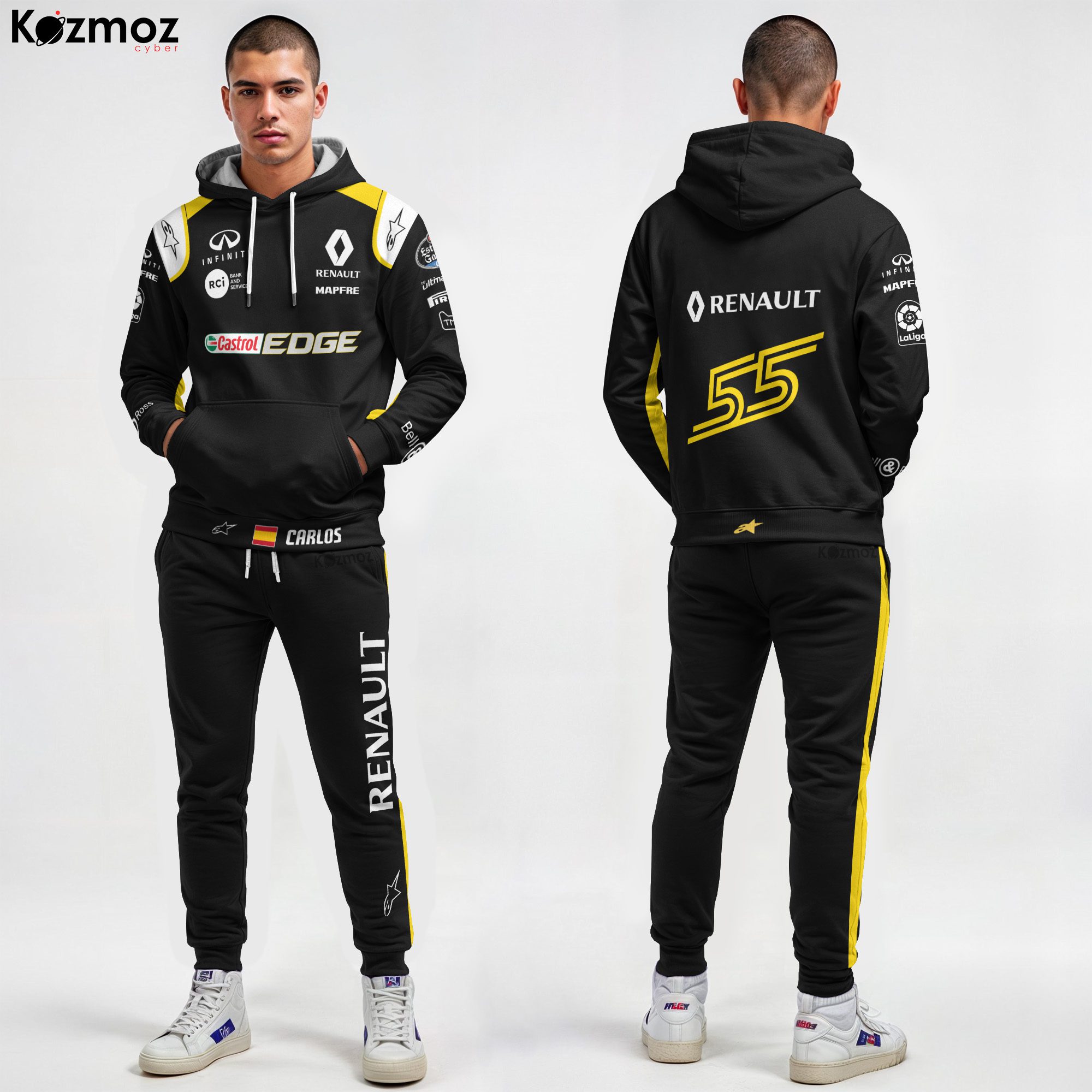 Carlos Sainz Racing Costume Castrol Edge 2018 Collection ? Renault F1 Racing Team Carlos Sainz Racing Costume Castrol Edge 2018 Collection ? Renault F1 Racing Team