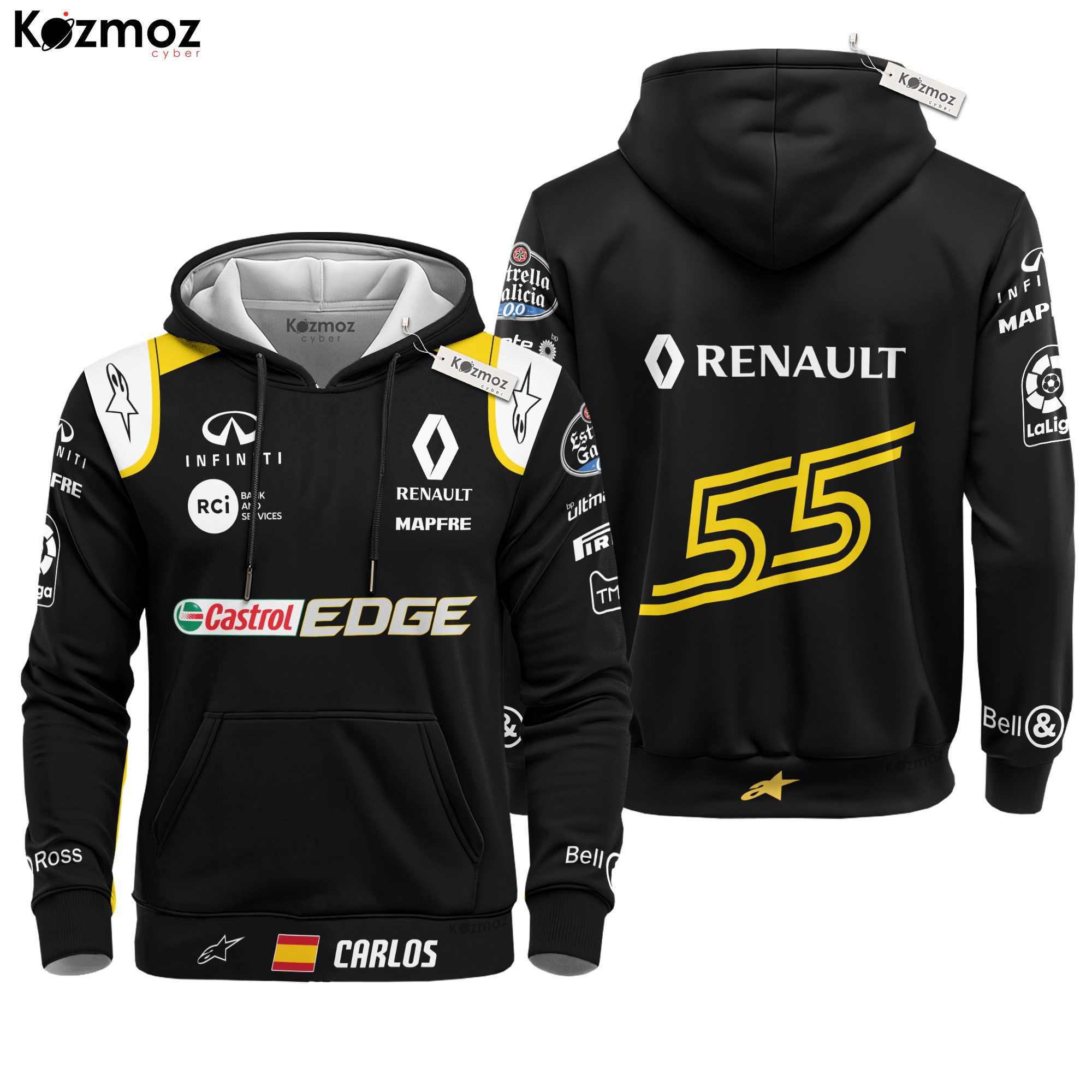 Carlos Sainz Racing Costume Castrol Edge 2018 Collection ? Renault F1 Racing Team Carlos Sainz Racing Costume Castrol Edge 2018 Collection ? Renault F1 Racing Team