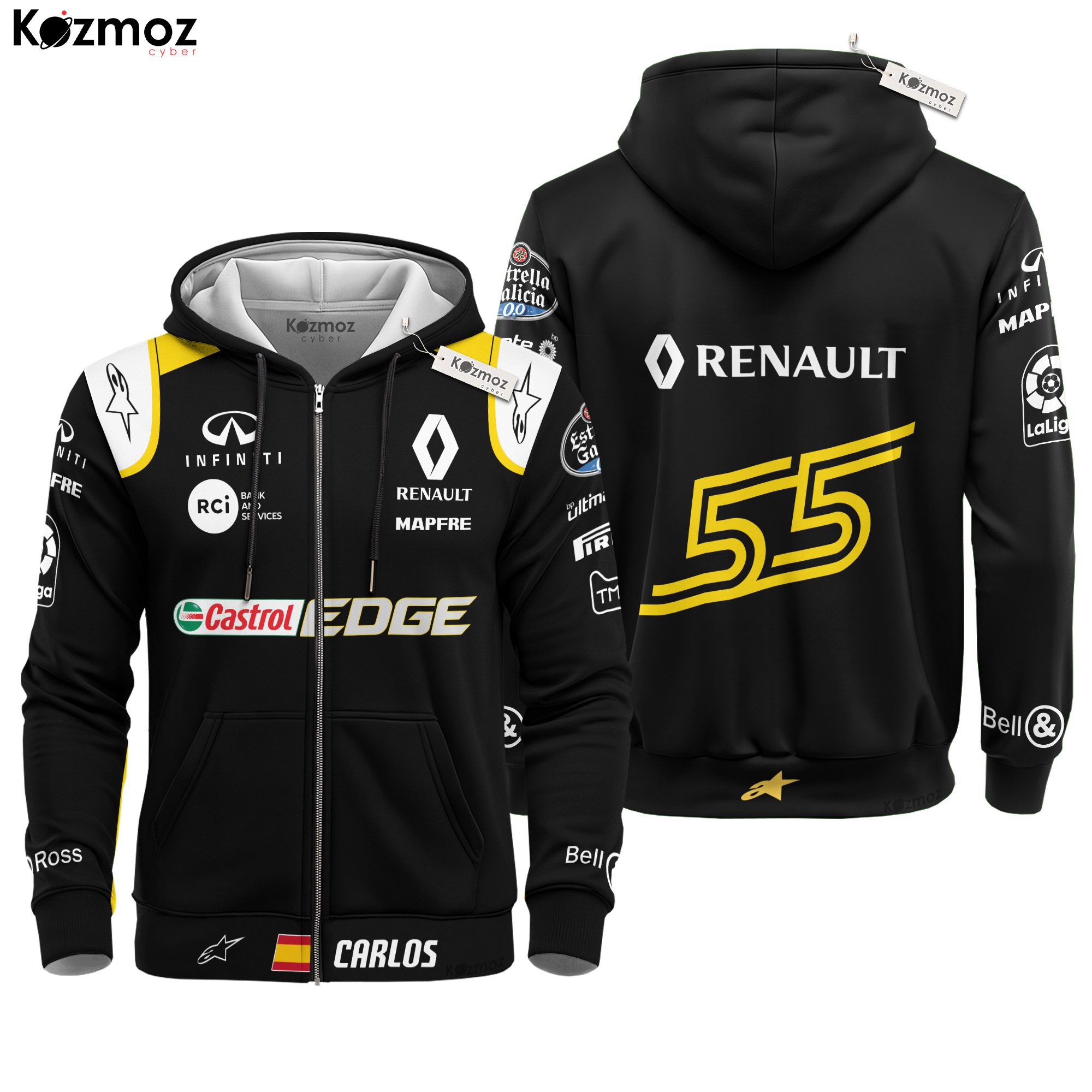 Carlos Sainz Racing Costume Castrol Edge 2018 Collection ? Renault F1 Racing Team Carlos Sainz Racing Costume Castrol Edge 2018 Collection ? Renault F1 Racing Team