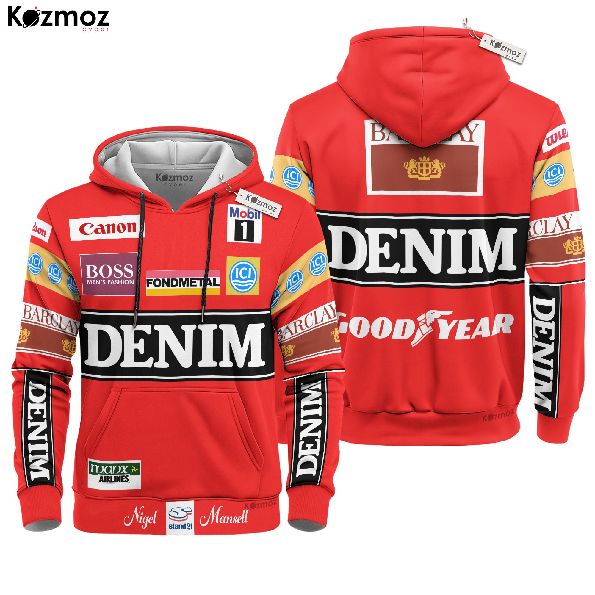 Nigel Mansell Racing Costume 1988 Canon Williams Stand 21 Collection ? Williams F1 Racing Team Nigel Mansell Racing Costume 1988 Canon Williams Stand 21 Collection ? Williams F1 Racing Team