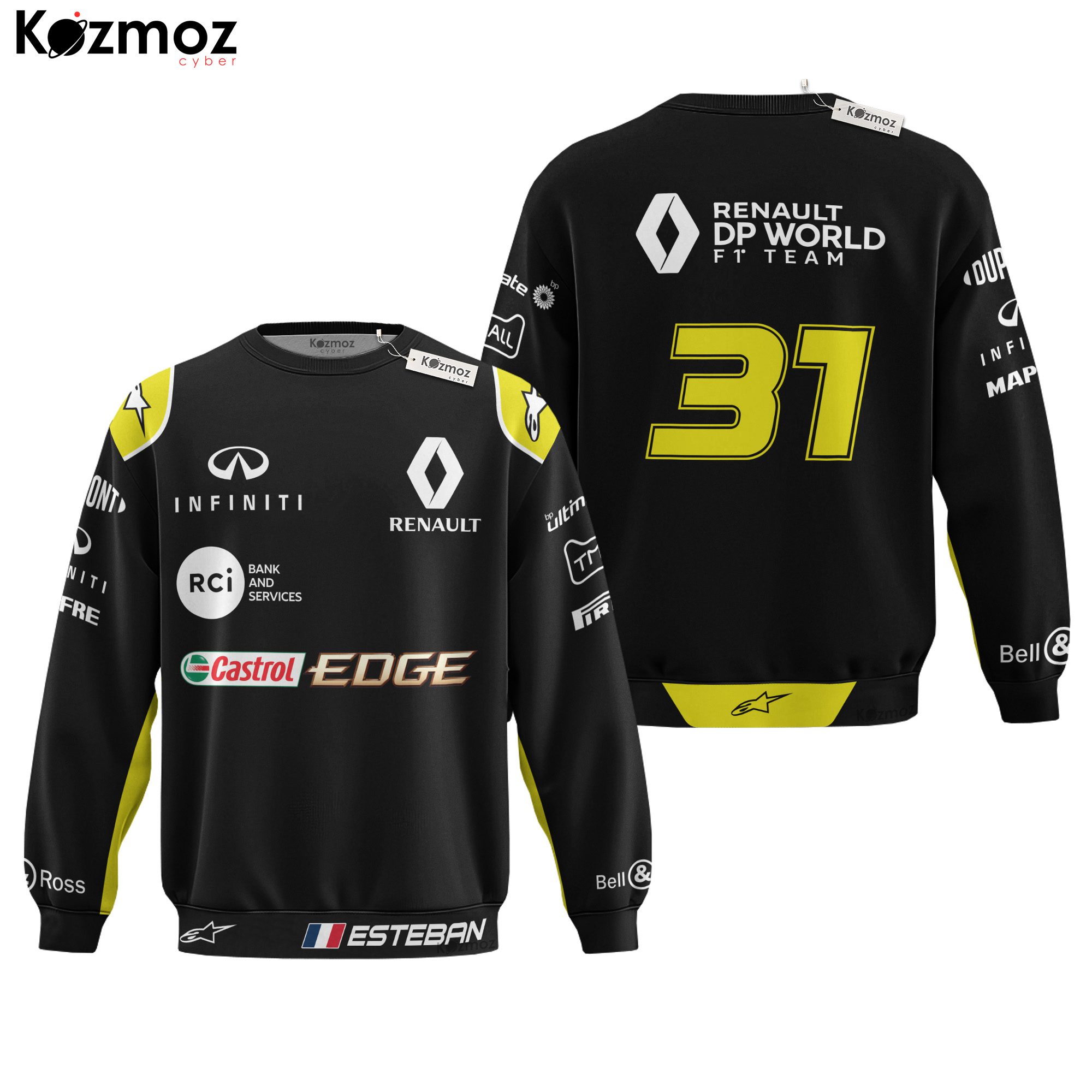 Esteban Ocon Racing Costume 2020 Renault F1 Race Suit Replica ? Renault F1 Racing Team Esteban Ocon Racing Costume 2020 Renault F1 Race Suit Replica ? Renault F1 Racing Team