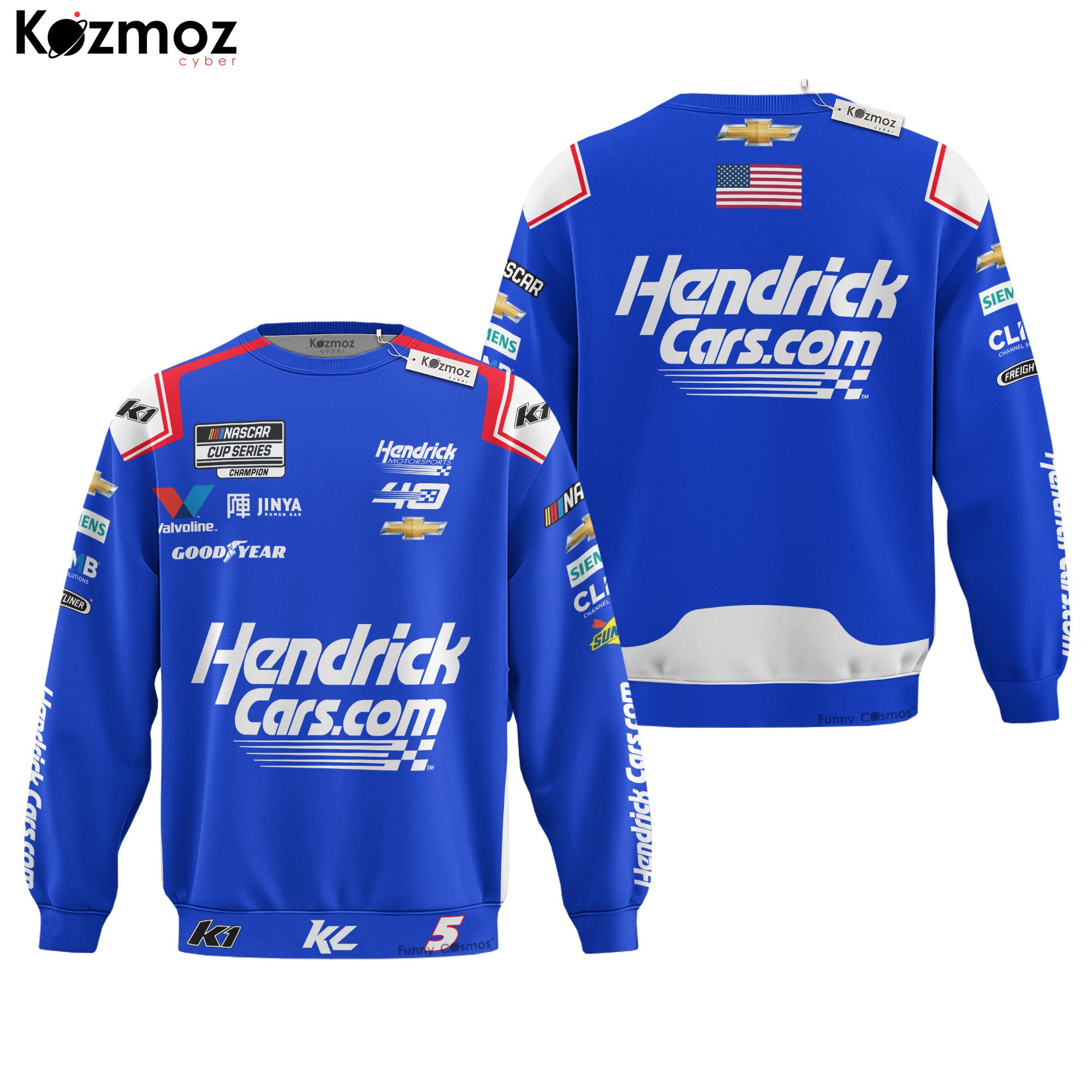 Kyle Larson Racing Firesuit Costume Race Weekend Sweep Bristol 2025 Collection ? Hendrick Motorsports NASCAR Racing Team Kyle Larson Racing Firesuit Costume Race Weekend Sweep Bristol 2025 Collection ? Hendrick Motorsports NASCAR Racing Team