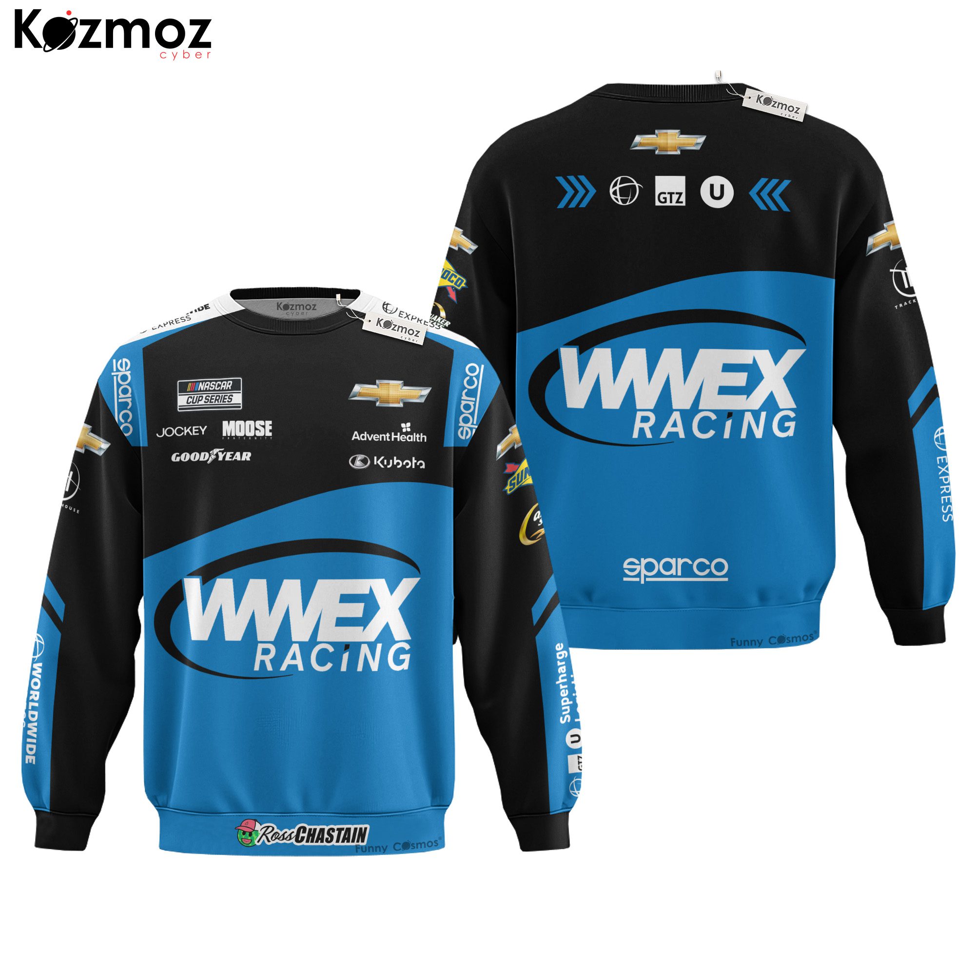 Ross Chastain Racing Firesuit Costume 2023 Collection ? Trackhouse Racing NASCAR Racing Team Ross Chastain Racing Firesuit Costume 2023 Collection ? Trackhouse Racing NASCAR Racing Team