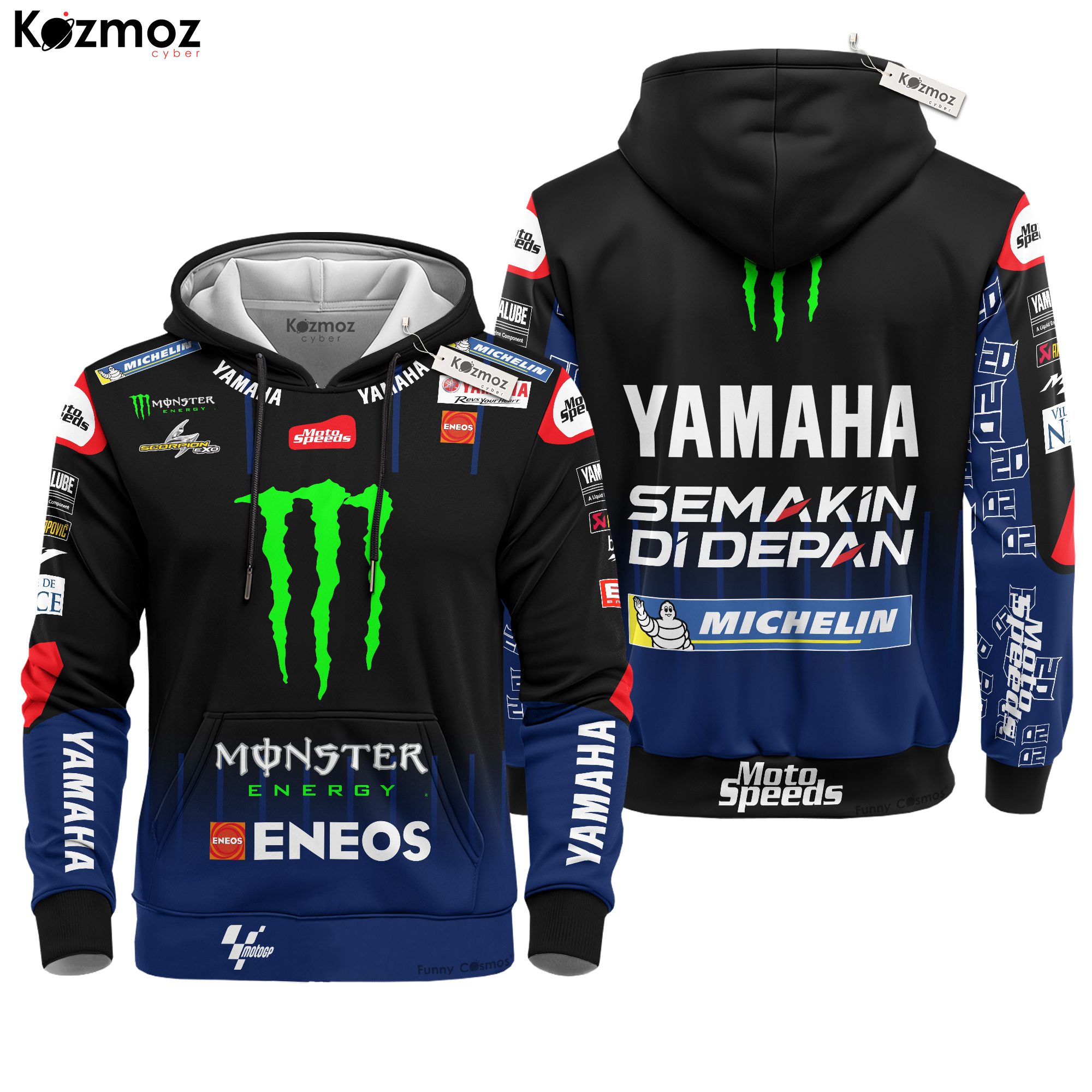 Fabio Quartararo Racing Costume Yamaha 2021 Collection - Monster Energy Yamaha MotoGP Racing Team Fabio Quartararo Racing Costume Yamaha 2021 Collection - Monster Energy Yamaha MotoGP Racing Team