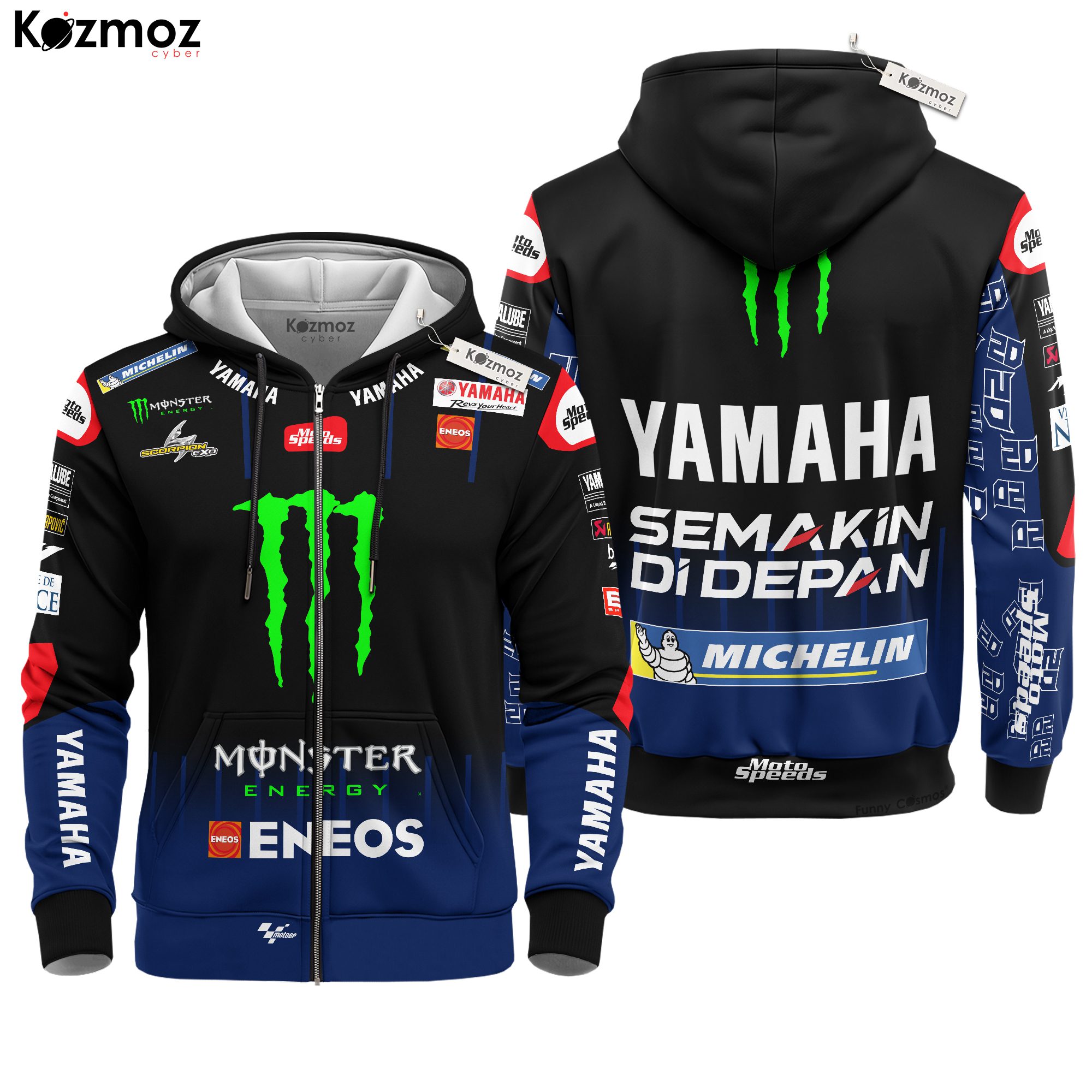 Fabio Quartararo Racing Costume Yamaha 2021 Collection - Monster Energy Yamaha MotoGP Racing Team Fabio Quartararo Racing Costume Yamaha 2021 Collection - Monster Energy Yamaha MotoGP Racing Team