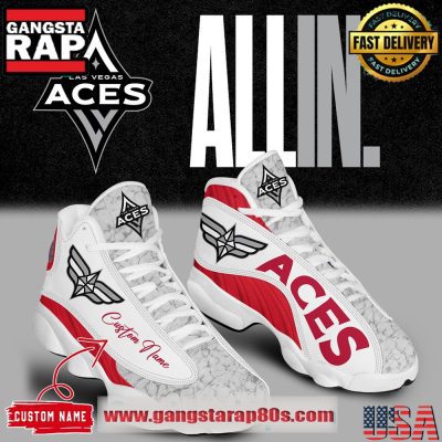 Las Vegas Aces All in Air Jordan 13 Sneakers Shoes