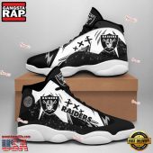 NFL Las Vegas Raiders New Design Air Jordan 13 Running Sneakers Shoes For Fans