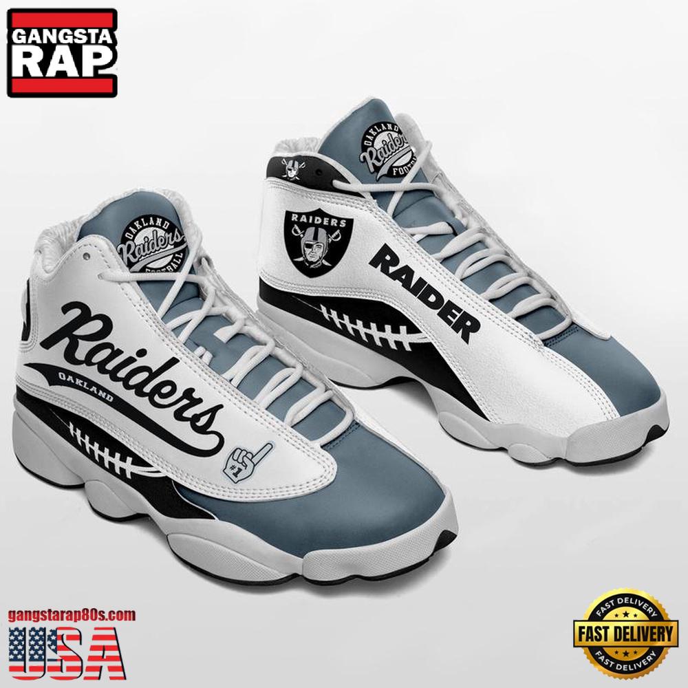 NFL Las Vegas Raiders Ver 2 Air Jordan 13 Sneaker NFL Las Vegas Raiders Ver 2 Air Jordan 13 Sneaker