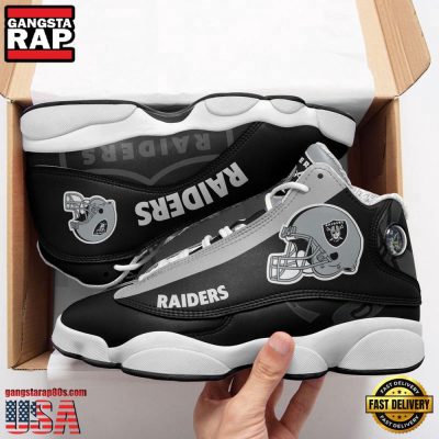 NFL Las Vegas Raiders Sport New Design Air Jordan 13 Running Sneakers Shoes