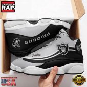 NFL Las Vegas Raiders Team New Design Air Jordan 13 Running Sneakers Shoes