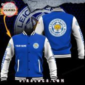 Leicester City Custom Football Navy Baseball Jacket You Look Lazy - demo10