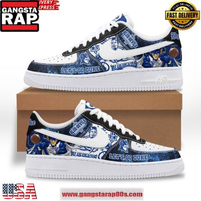 Let's Go Duke Blue Devils Limited Edition Air Force 1 Sneakers Shoes