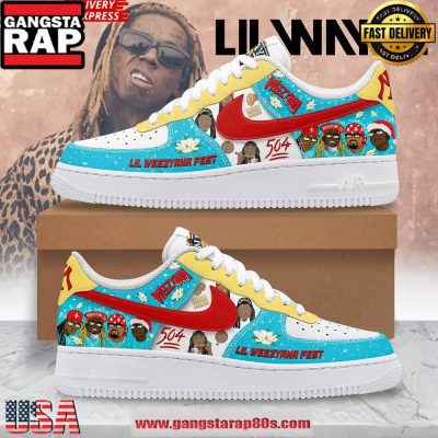 Lil Wayne Weezyana Fest Limited Edition Air Force 1 Shoes Running Sneakers