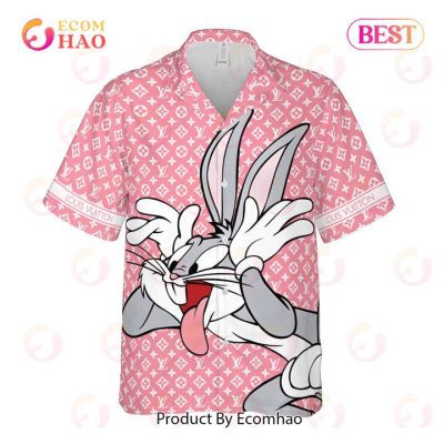 Looney Tunes Cartoon Cute Bugs Bunny LV Louis Vuitton Hawaiian Shirts