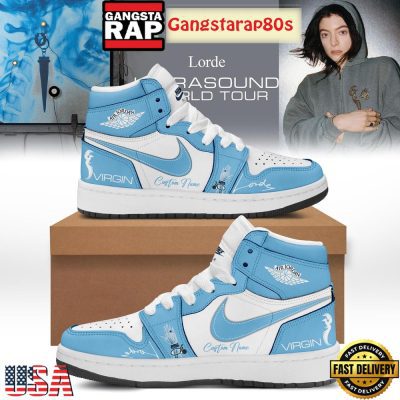 Lorde Ultrasound World Tour Virgin Custom Name Air Jordan 1 Sneakers Shoes