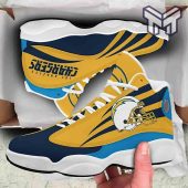 Los Angeles Chargers Air Jordan 13football Nfl Team Big Logo Sneaker White Black J13 Shoes 1.jpg - demo10