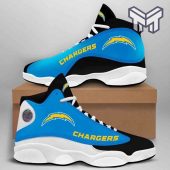 Los Angeles Chargers Air Jordan 13nfl Big Logo Football Team White Black J13 Shoes.jpg - demo10