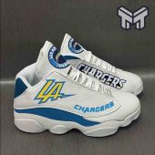 Los Angeles Chargers Air Jordan 13nfl Football Team Sneaker Big Logo Sneakers White Black J13 Shoes 1.jpg - demo10