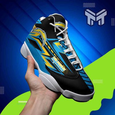 Los Angeles Chargers Air Jordan 13,Nfl White Black J13 Shoes