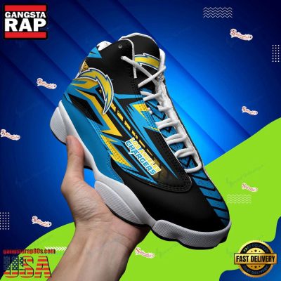 NFL Los Angeles Chargers New Design Air Jordan 13 Running Sneakers Shoes For Fans
