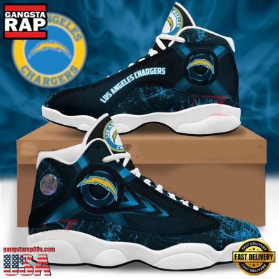 NFL Los Angeles Chargers New Design Air Jordan 13 Running Sneakers Shoes For Fans