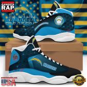 NFL Los Angeles Chargers New Design Air Jordan 13 Running Sneakers Shoes