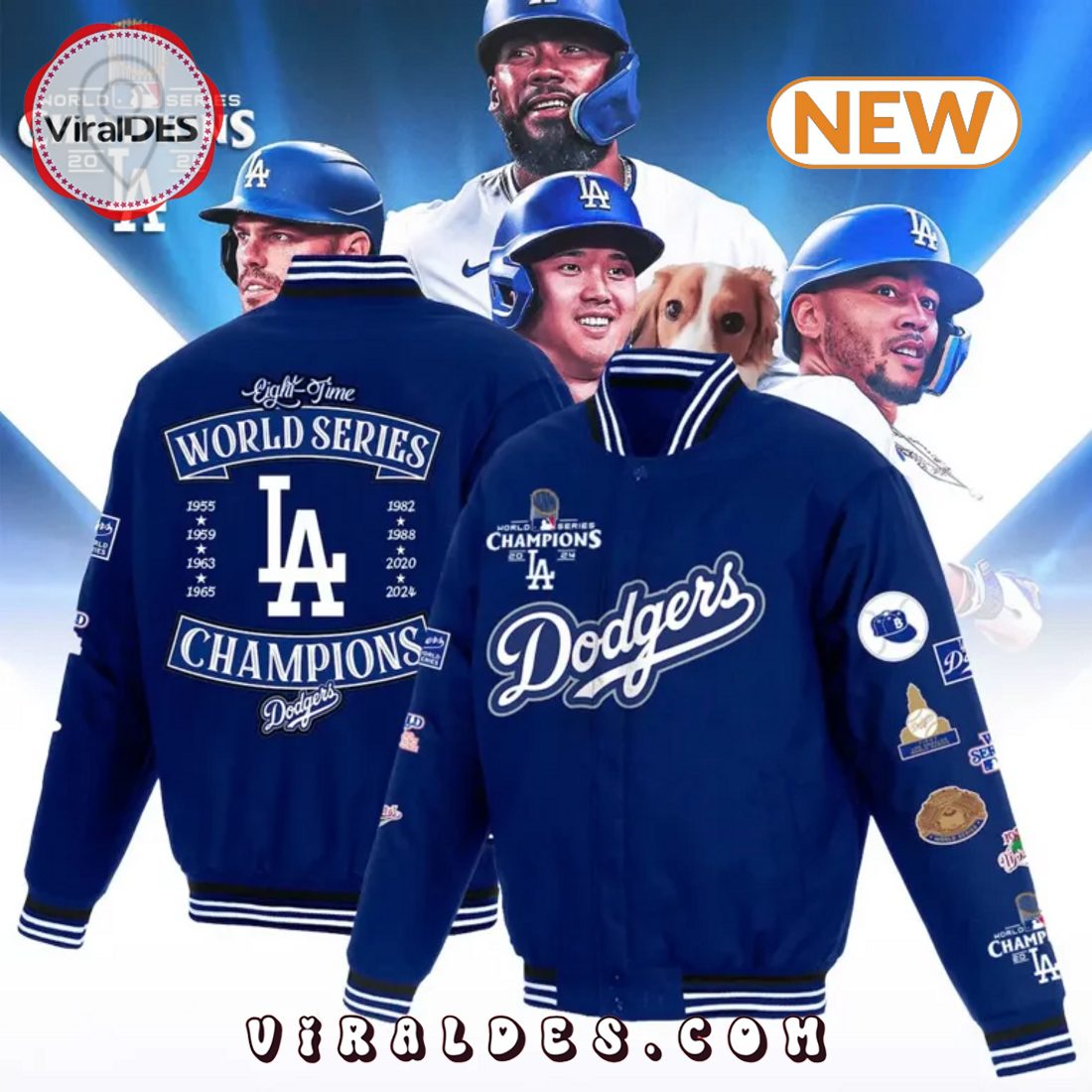 Los Angeles Dodgers Nike Royal 2024 Baseball Jacket Los Angeles Dodgers Nike Royal 2024 Baseball Jacket