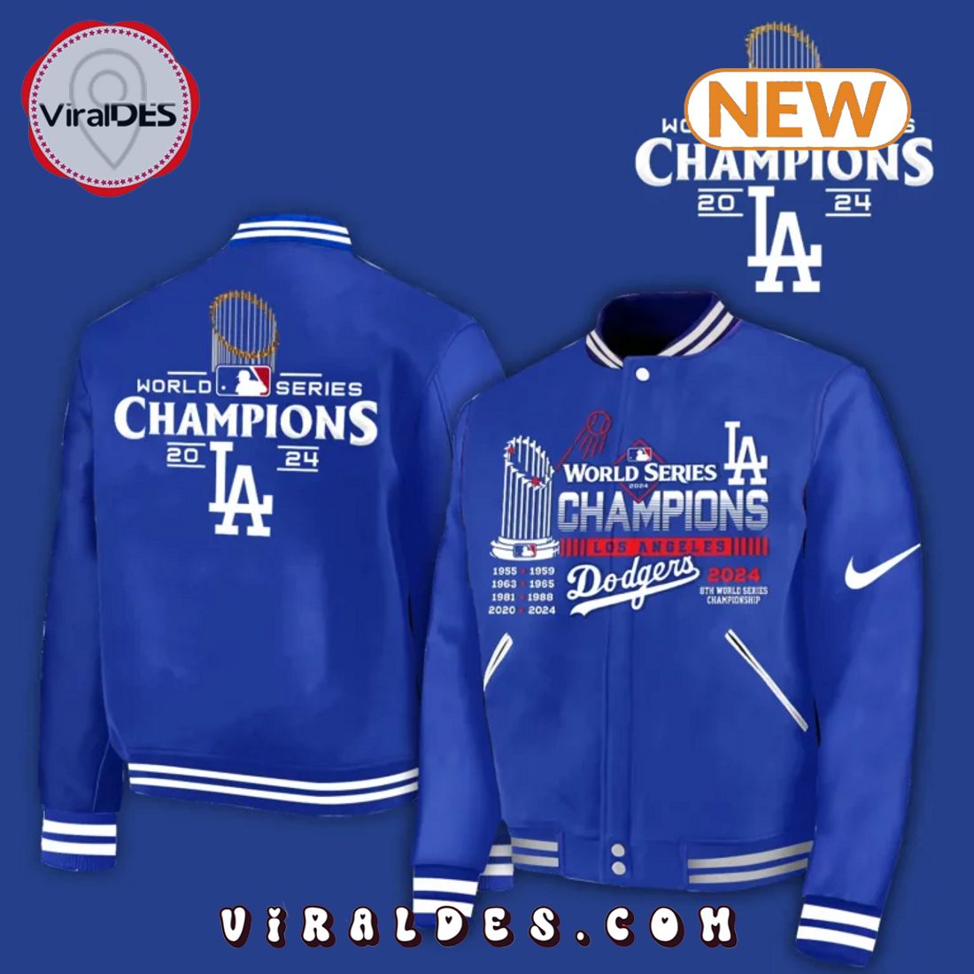Los Angeles Dodgers World Series Champions Baseball Jacket Los Angeles Dodgers World Series Champions Baseball Jacket