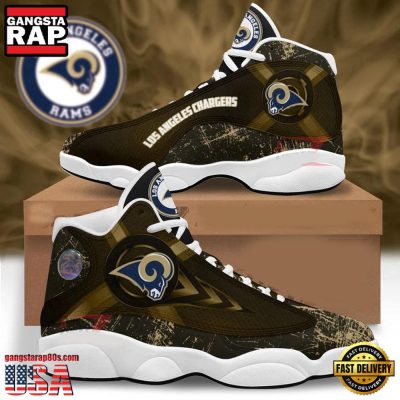 NFL Los Angeles Rams New Design Air Jordan 13 Running Sneakers Shoes For Fans