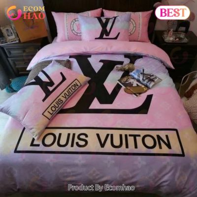 Louis Vuitton Amazing Luxury Brand Bedding Sets Bedspread Duvet Cover Set Bedroom Decor Thanksgiving Decorations For Home