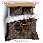 Louis Vuitton Card Luxury Brand Bedding Set For Bedroom Luxury Bedspread Duvet Cover Set With Pillowcases Home Decoration