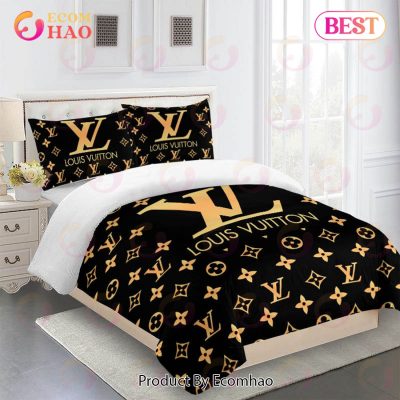 Louis Vuitton Comforter Set Brown And Beige Duvet Cover Bedding Sets