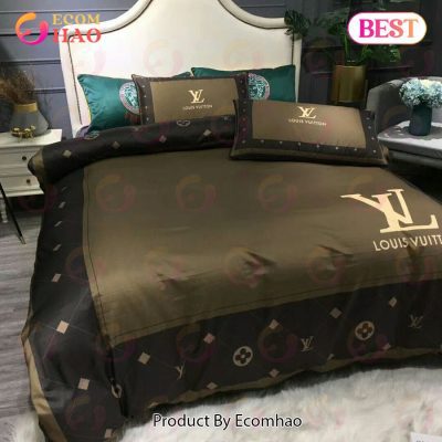 Louis Vuitton Hot Brand Bedding Sets Bedspread Duvet Cover Set Bedroom Decor Thanksgiving Decorations For Home