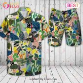 Louis Vuitton Leaf Pattern LV Hawaiian Shirt And Shorts