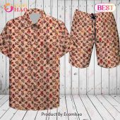 Louis Vuitton Printing Flower Summer LV Hawaiian Shirt And Shorts