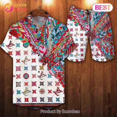 Louis Vuitton Logo Pattern Unique Hot Trend Summer 2023 LV Hawaiian Shirt And Shorts