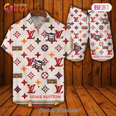 Louis Vuitton Dairy Cow Pattern LV Hawaiian Shirt And Shorts