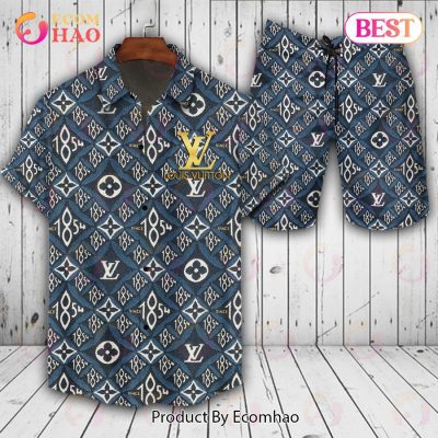 Louis Vuitton Square Pattern LV Hawaiian Shirt And Shorts
