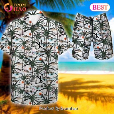 Louis Vuitton Coconut Pattern LV Hawaiian Shirt And Shorts